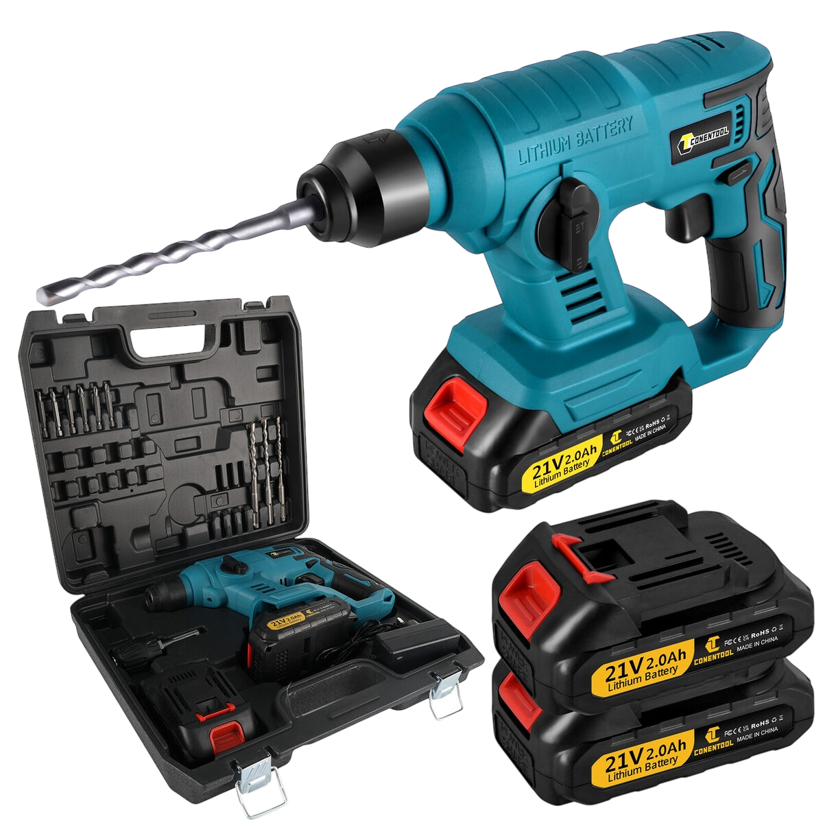 Aku UDARNA bušilica sa 2 baterije