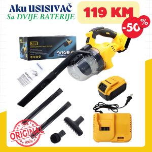 3u1 Bežični Ručni Usisivač/Puhač/Čistač 500W