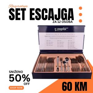 Set escajga za 12 osoba