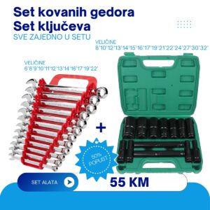 Set kovanih gedora plus set ključeva