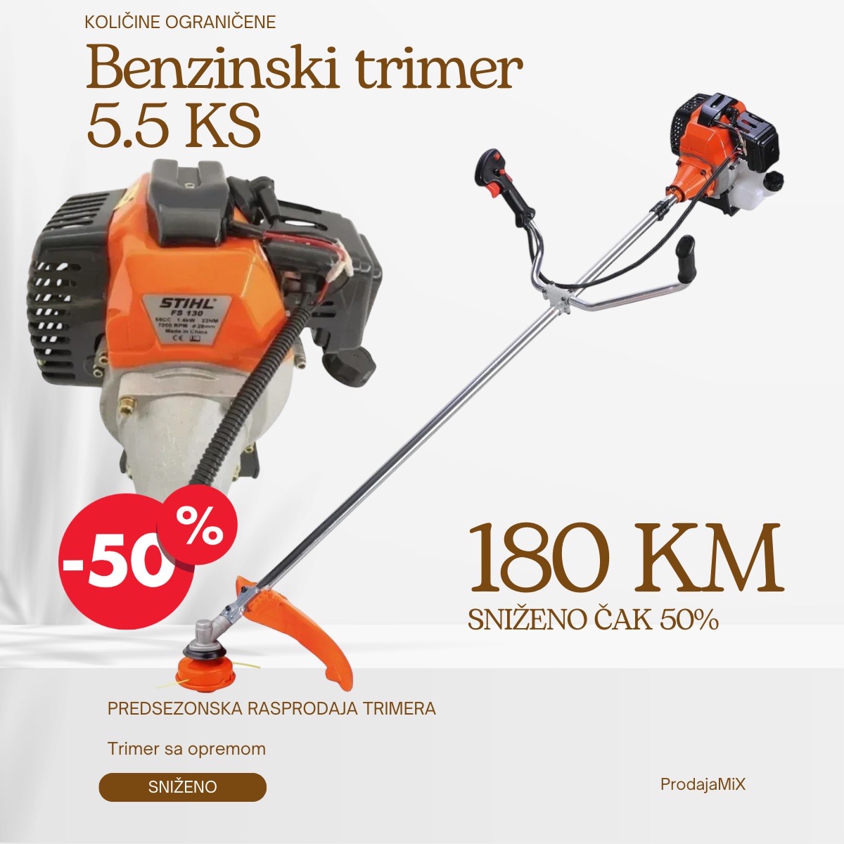 Benzinski trimer 5.5ks