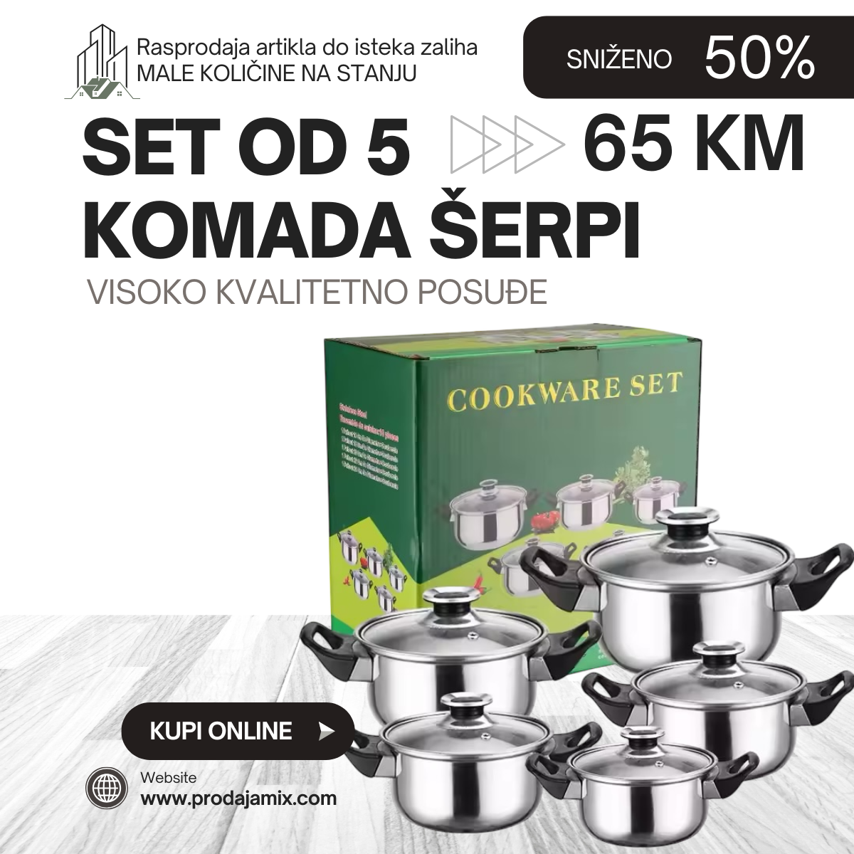 Set VISOKO KVALITETNOG POSUĐA-TOP CIJENA